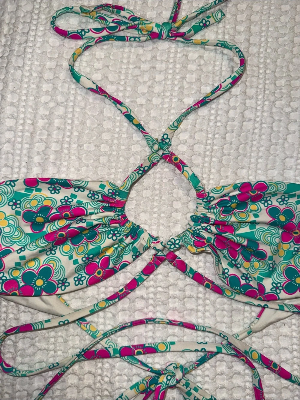 Frankie’s Bikinis Malibu Halter String Top Size x-Small